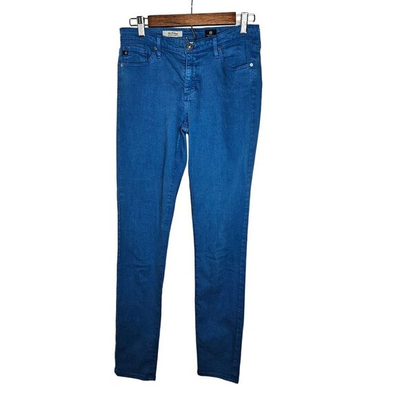 Adriano Goldschmied Size 28R The Prima Mid-Rise Cigarette Blue Mariner Jean - Picture 3 of 13